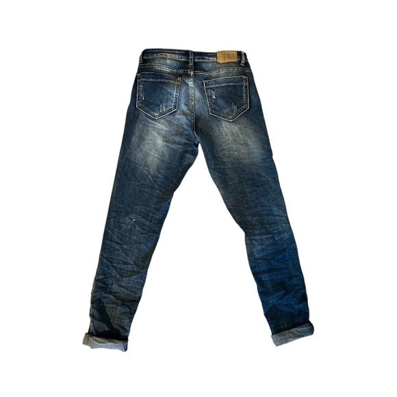 Demin Rhinestone Embellished Jeans / Styled Italy - Picture 2 of 5